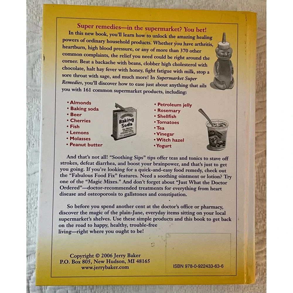 Supermarket Super Remedies Jerry‎ Baker Good Health Book 1649 Solutions